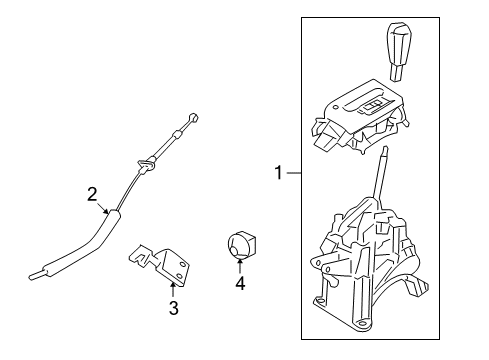 2008 Mercury Mariner Shifter Housing Diagram 2 - Thumbnail