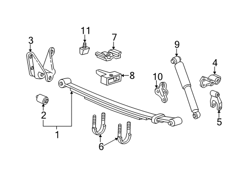 2000 Ford Ranger Spacer Diagram for F87Z-5598-CA