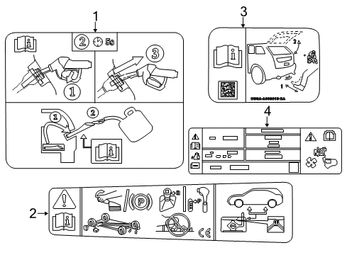 2015 Lincoln MKC Information Labels Diagram