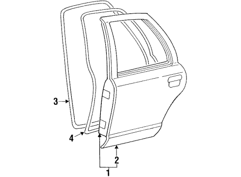 2000 Ford Crown Victoria Rear Door Diagram