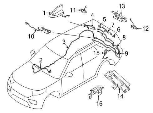 2020 Ford Explorer Antenna & Radio Diagram