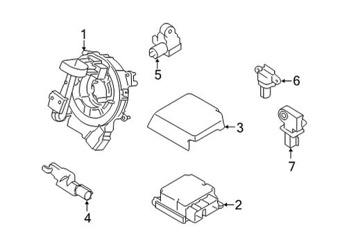 2022 Ford F-150 Air Bag Components Diagram 3 - Thumbnail