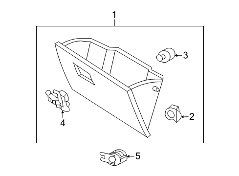 2007 Ford Escape Glove Box Diagram 2 - Thumbnail