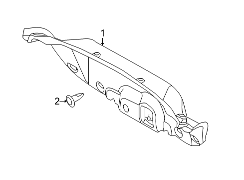 2014 Ford Focus Interior Trim - Trunk Lid Diagram