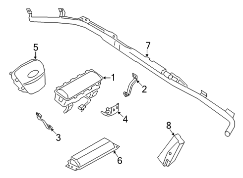 2023 Ford Maverick BRACE ASY - INSTRUMENT PANEL Diagram for NZ6Z-78045D56-A