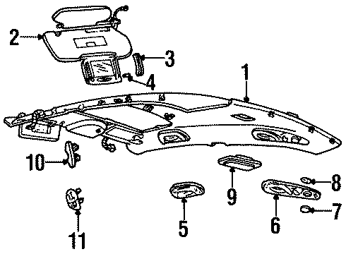 2002 Lincoln Continental Handle Assist Diagram for F6OZ5431407BAD