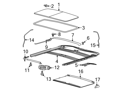 2009 Ford F-150 Sunroof Diagram