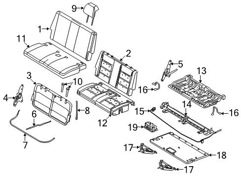 2008 Ford Taurus X Rear Seat Diagram