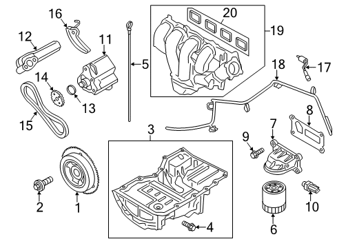 2019 Ford SSV Plug-In Hybrid Engine Parts Diagram