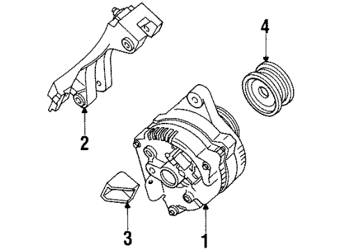 1996 Ford Contour Reinforcement Diagram for F5RZ-10B315-A