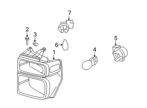 2011 Ford E-150 Bulbs Diagram 2 - Thumbnail