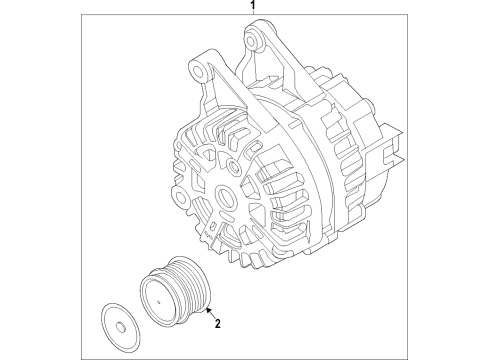 2022 Ford EcoSport Alternator  Diagram 1 - Thumbnail