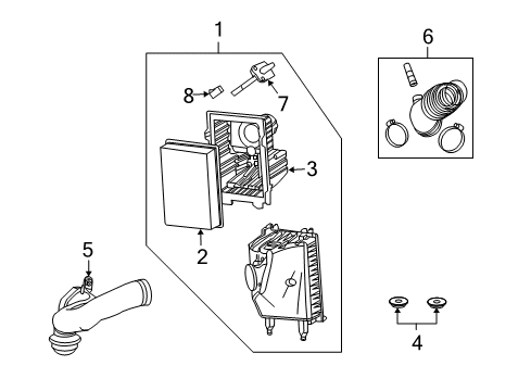 2008 Mercury Mariner Filters Diagram 1 - Thumbnail