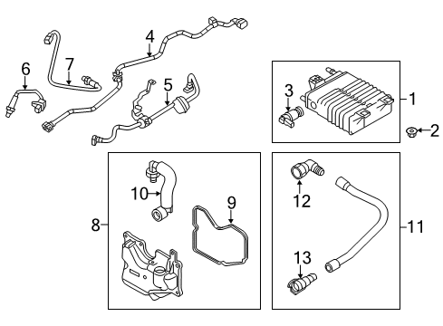 2017 Ford Focus Cannister - Fuel Vapour Store Diagram for BV6Z-9D653-D