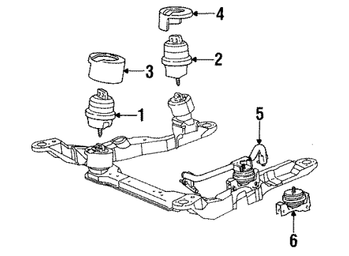 1993 Ford Taurus Heat Shield Diagram for F3DZ6C038B