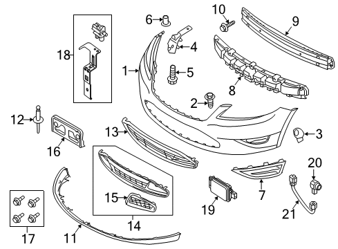 2015 Ford Taurus Sensor Assembly Diagram for DG1Z-12A647-A