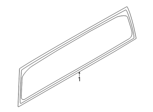 2023 Ford Maverick Glass & Hardware  Diagram 1 - Thumbnail