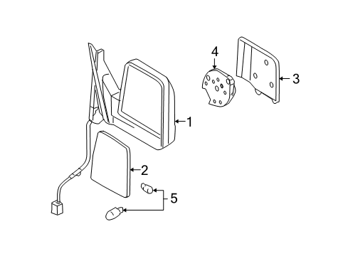 2003 Lincoln Aviator Outside Mirrors Diagram