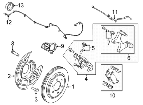 2021 Ford F-150 PAD - BRAKE Diagram for ML3Z-2200-F