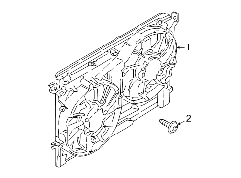 2018 Ford Fusion Cooling System, Radiator, Water Pump, Cooling Fan Diagram 5 - Thumbnail