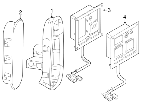 2023 Ford F-150 Lightning Electrical Components - Pick Up Box Diagram