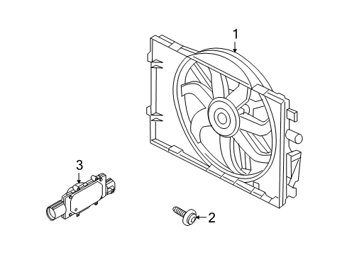 2008 Mercury Sable Cooling System, Radiator, Water Pump, Cooling Fan Diagram 1 - Thumbnail