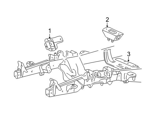 2003 Ford Expedition Engine & Trans Mounting Diagram