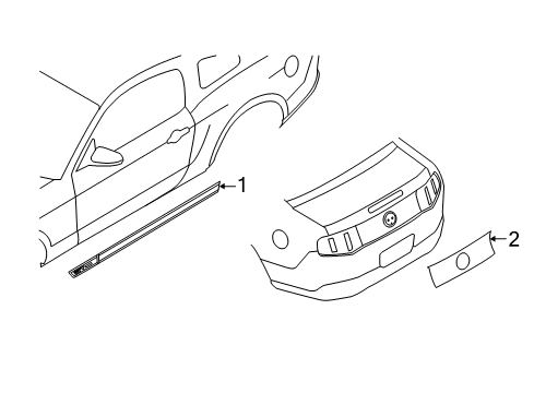 2012 Ford Mustang Stripe Tape Diagram 12 - Thumbnail