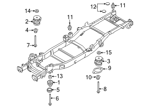 2015 Ford F-150 Frame & Components Diagram 2 - Thumbnail