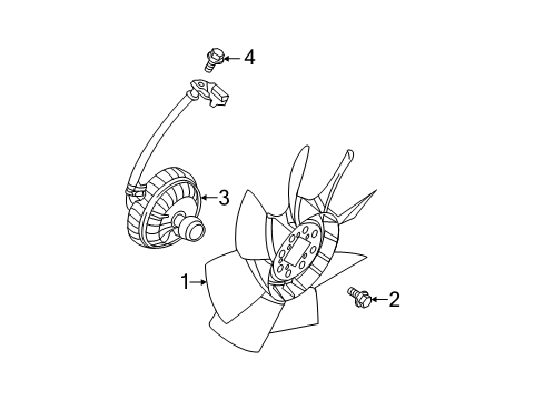 2011 Ford F-350 Super Duty Cooling System, Radiator, Water Pump, Cooling Fan Diagram 1 - Thumbnail