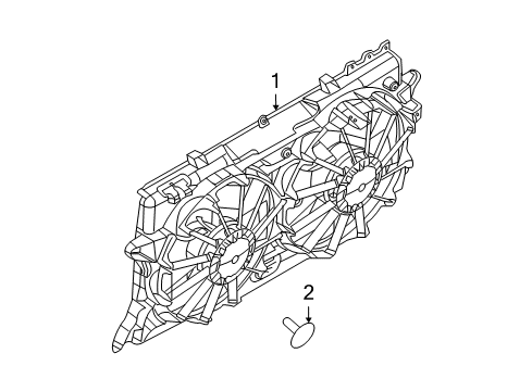 2010 Ford F-150 Cooling System, Radiator, Water Pump, Cooling Fan Diagram 4 - Thumbnail