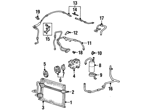 1996 Ford Contour Air Conditioner Diagram 2 - Thumbnail