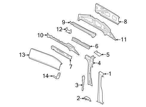 2022 Ford E-Transit Center Pillar Diagram 2 - Thumbnail