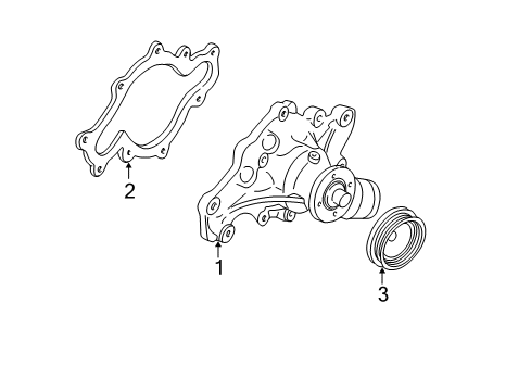 2003 Ford Expedition Water Pump Diagram