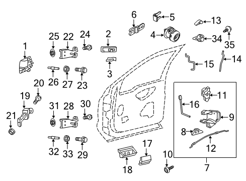 2012 Ford F-250 Super Duty Switch - Window Control - Double Diagram for 8L8Z-14529-AC