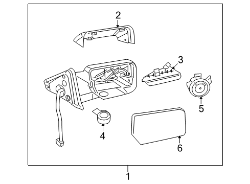 2007 Lincoln Navigator Outside Mirrors Diagram