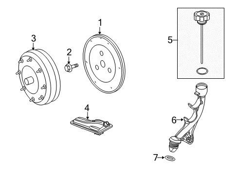 2009 Ford Taurus X Automatic Transmission Assembly Diagram for 8T4Z-7000-ARM