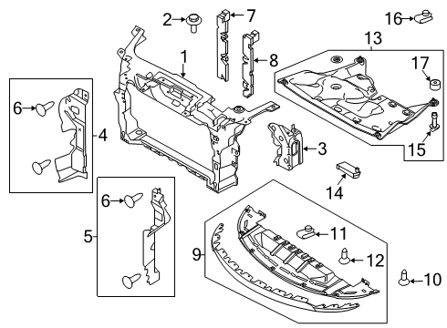 2017 Ford Taurus Deflector - Air Diagram for DG1Z-8310-C