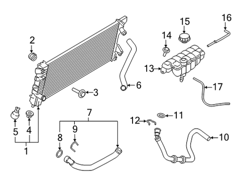 2021 Ford F-150 Radiator & Components Diagram 4 - Thumbnail