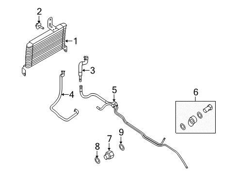 2014 Ford E-350 Super Duty Kit - Transm. Fluid External Filter Diagram for 2W4Z-7B155-F