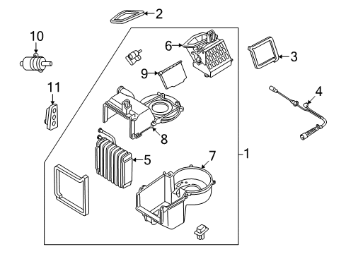 2006 Mercury Mariner Seal Diagram for 3L8Z-19C593-AA