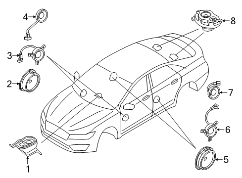 2020 Lincoln MKZ Sound System Diagram 5 - Thumbnail