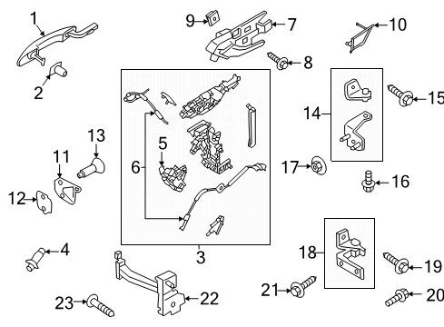 2022 Lincoln Corsair Front Door Diagram