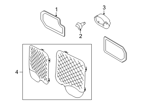 2011 Ford Transit Connect Interior Trim - Back Door Diagram