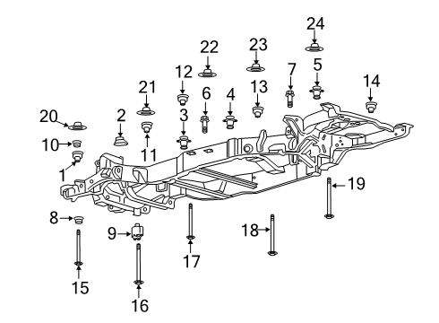 2020 Ford Expedition Frame & Components Diagram 1 - Thumbnail