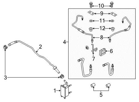 2013 Lincoln MKZ Trans Oil Cooler Diagram 3 - Thumbnail