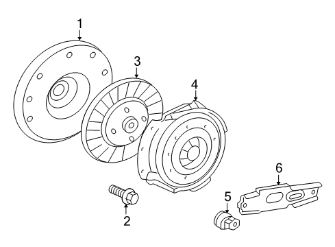 2008 Ford F-350 Super Duty Plate Assembly - Clutch Pressure Diagram for 7C3Z-7563-A