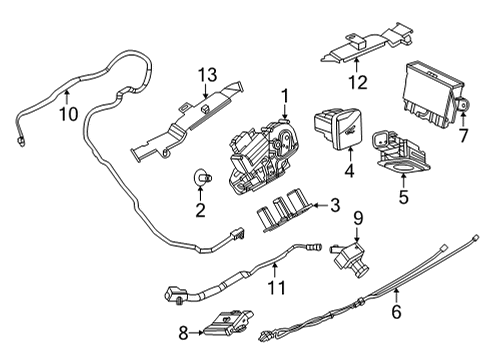 2023 Ford Mustang Mach-E Lift Gate - Body & Hardware Diagram 2 - Thumbnail