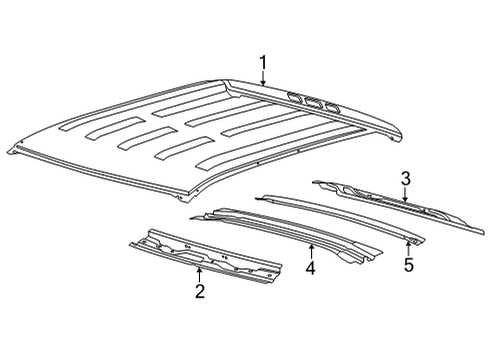 2023 Ford Maverick Roof & Components Diagram 1 - Thumbnail