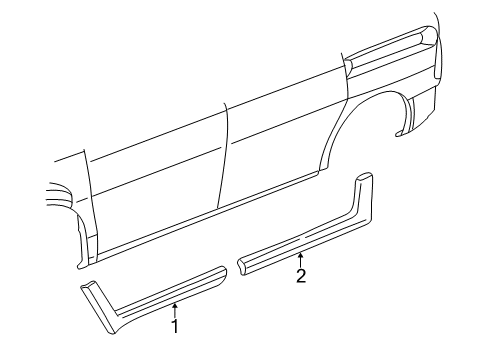 2005 Mercury Monterey Panel Assembly - Outside Diagram for 4F2Z-17101A04-AAPTM